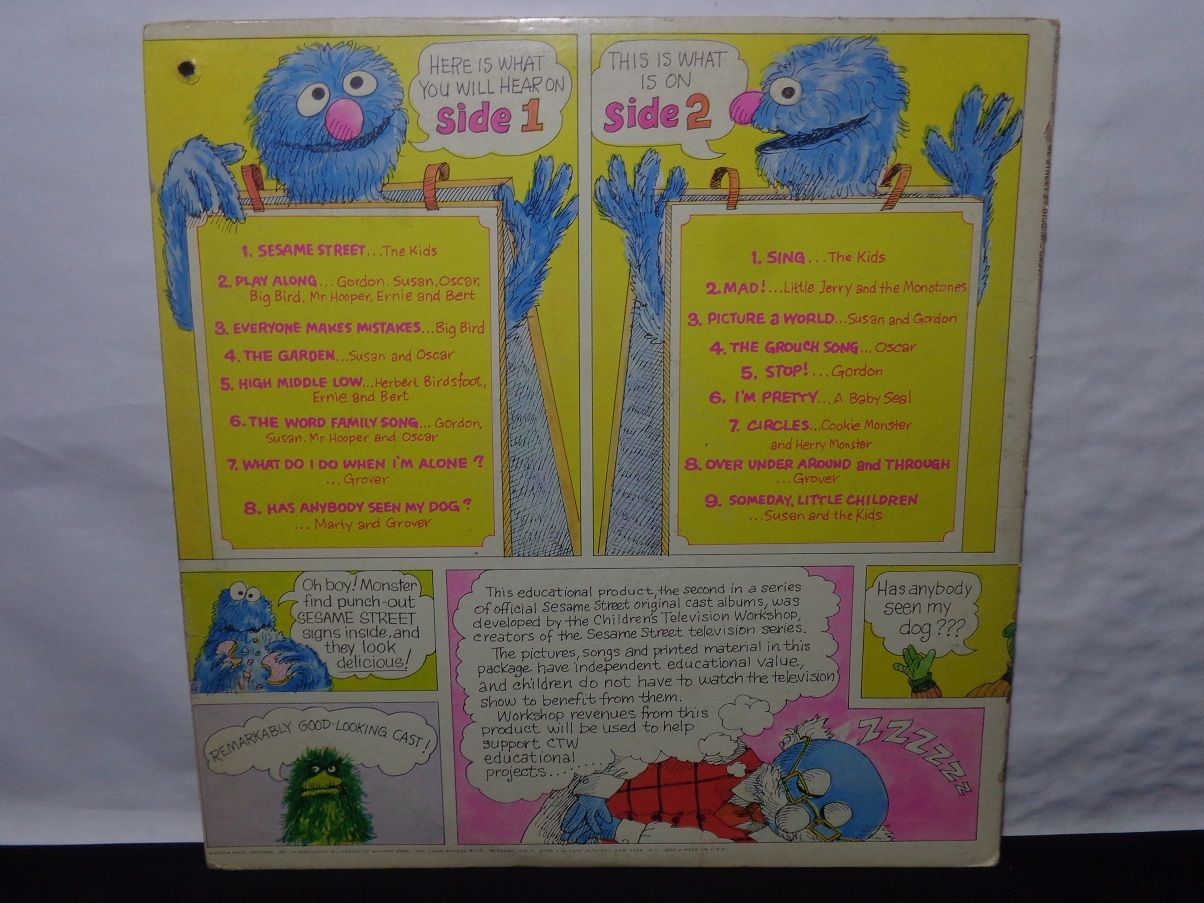 Vinil - The Original Sesame Street - 2 Book and Record Album (USA)