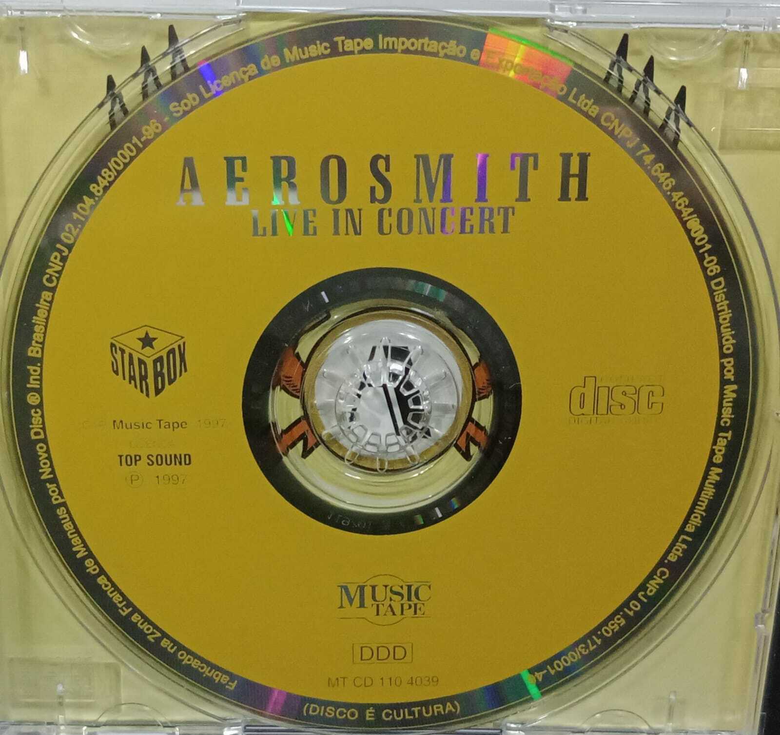 CD - Aerosmith - Live In Concert