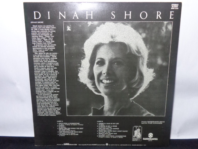Vinil - Dinah Shore - os Mitos