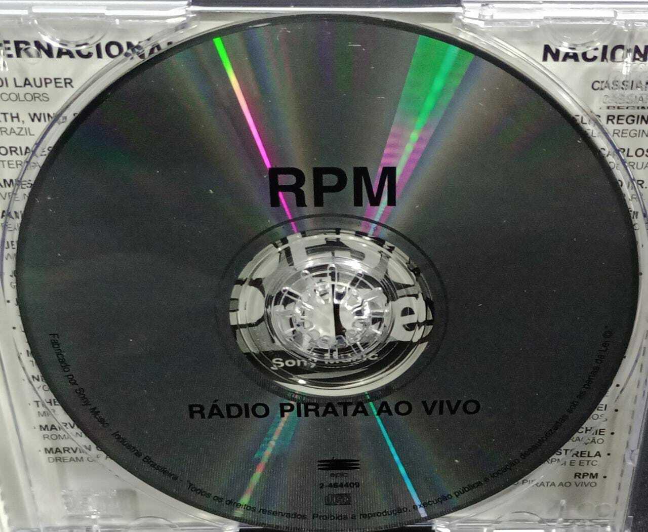 CD - RPM - Rádio Pirata Ao Vivo