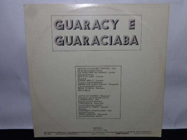 Vinil - Guaracy e Guaraciaba - s/t