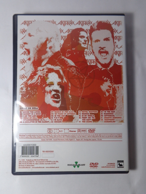 DVD - Anthrax - Chile on Hell