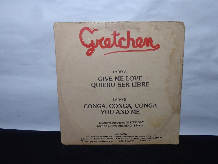 Vinil Compacto - Gretchen - Give me Love / Conga, Conga, Conga