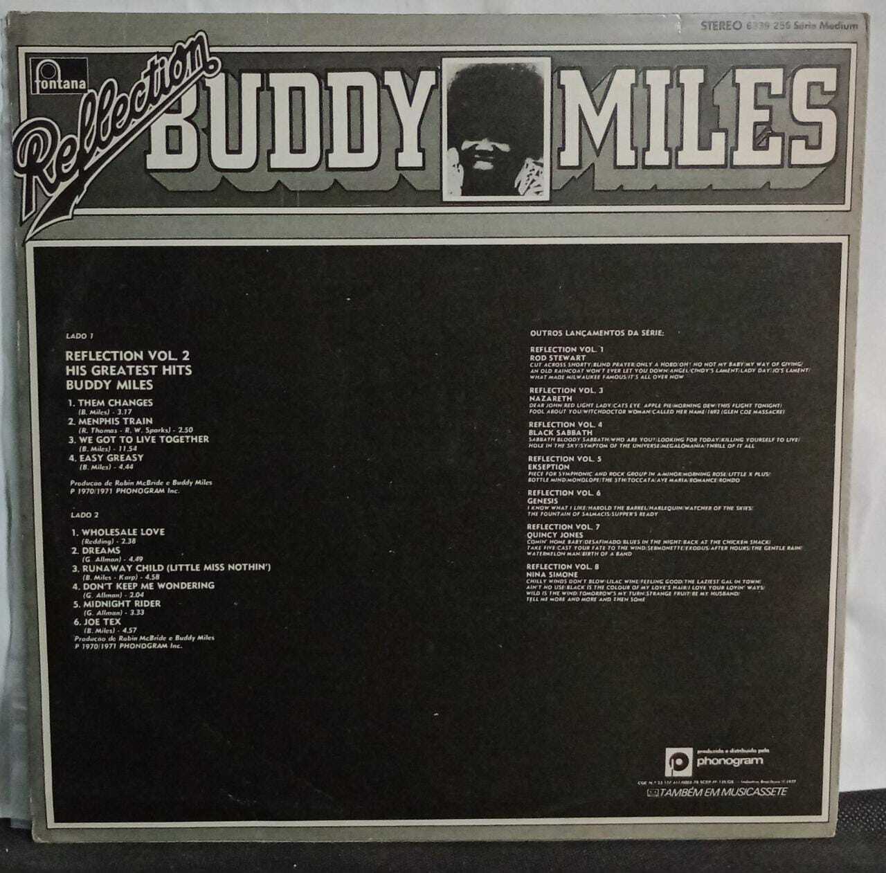 Vinil - Buddy Miles - Reflection vol 2 His Greatest Hits