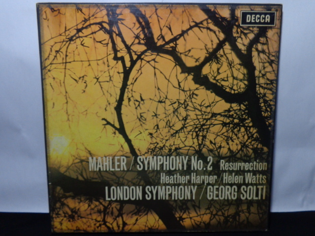 Vinil - Mahler / London Symphony, Georg Solti, Heather Harper, Helen Watts &#8206;- Symphony No.2 (UK/Box Duplo)