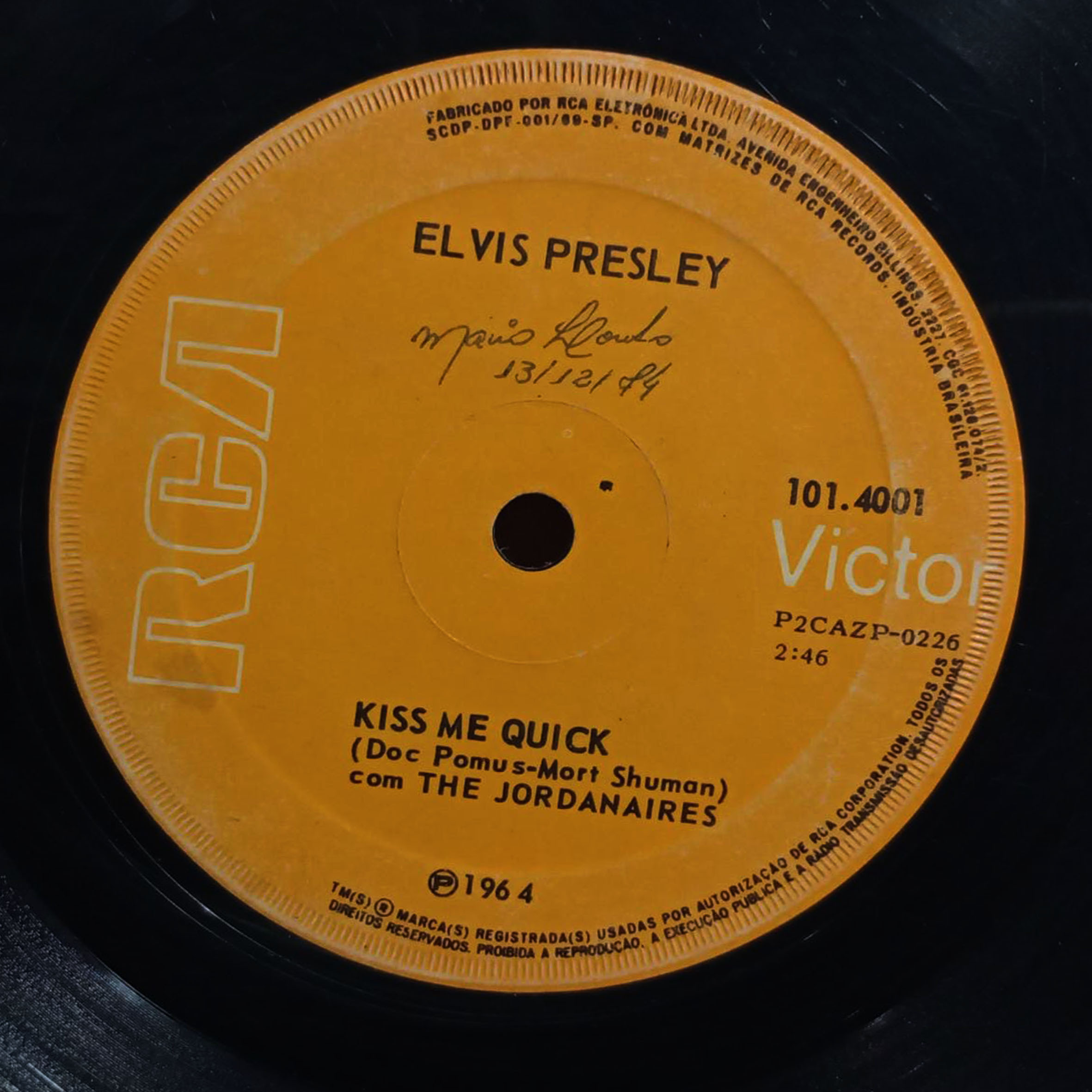 Vinil Compacto - Elvis Presley &#8206;- Suspicion / Kiss Me Quick