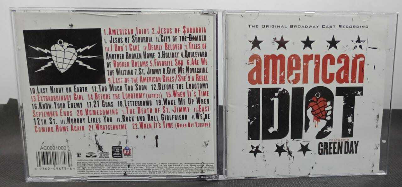 CD - Green Day - American Idiot the Original Broadway Recording (Duplo)