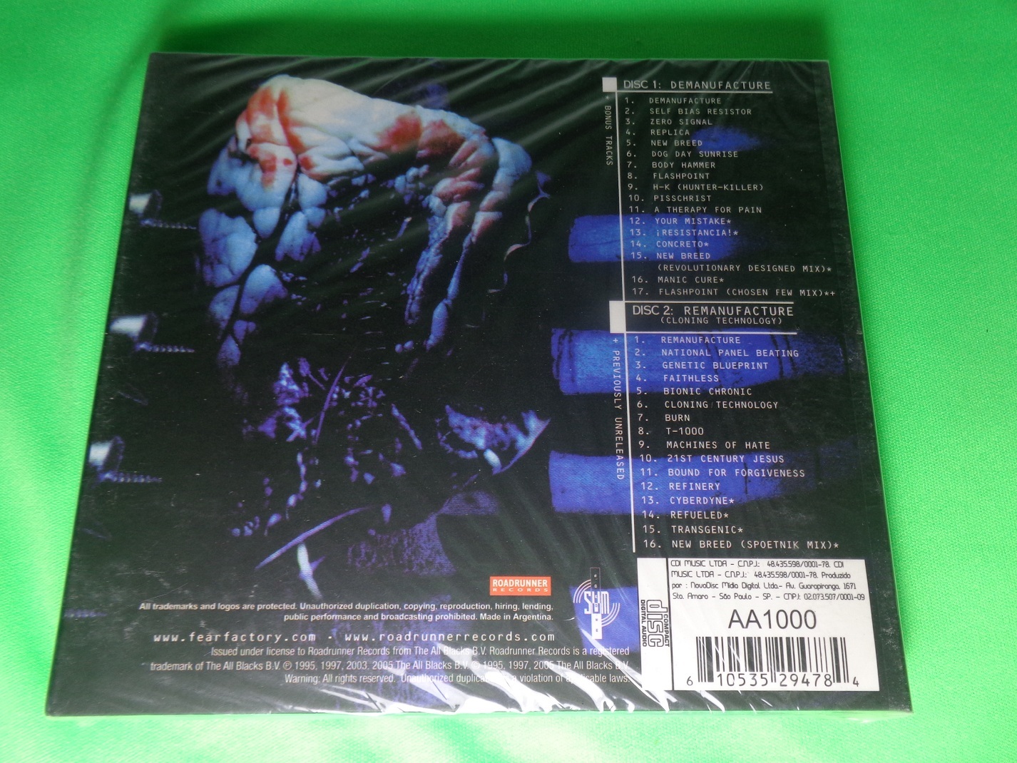 CD - Fear Factory - Demanufacture (Digipack/Duplo/Lacrado)