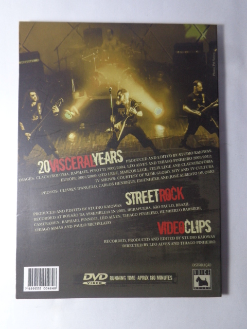 DVD - Claustrofobia - Visceral 20 Years (Digipack)