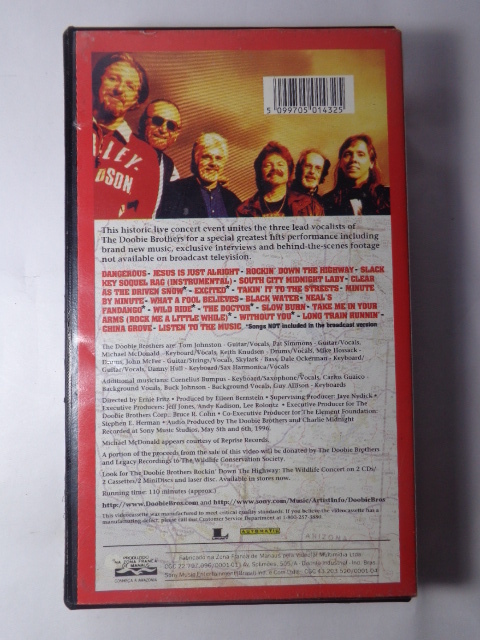 FITA VHS - Doobie Brothers The - Rockin Down The Highway The Wildlife Concert