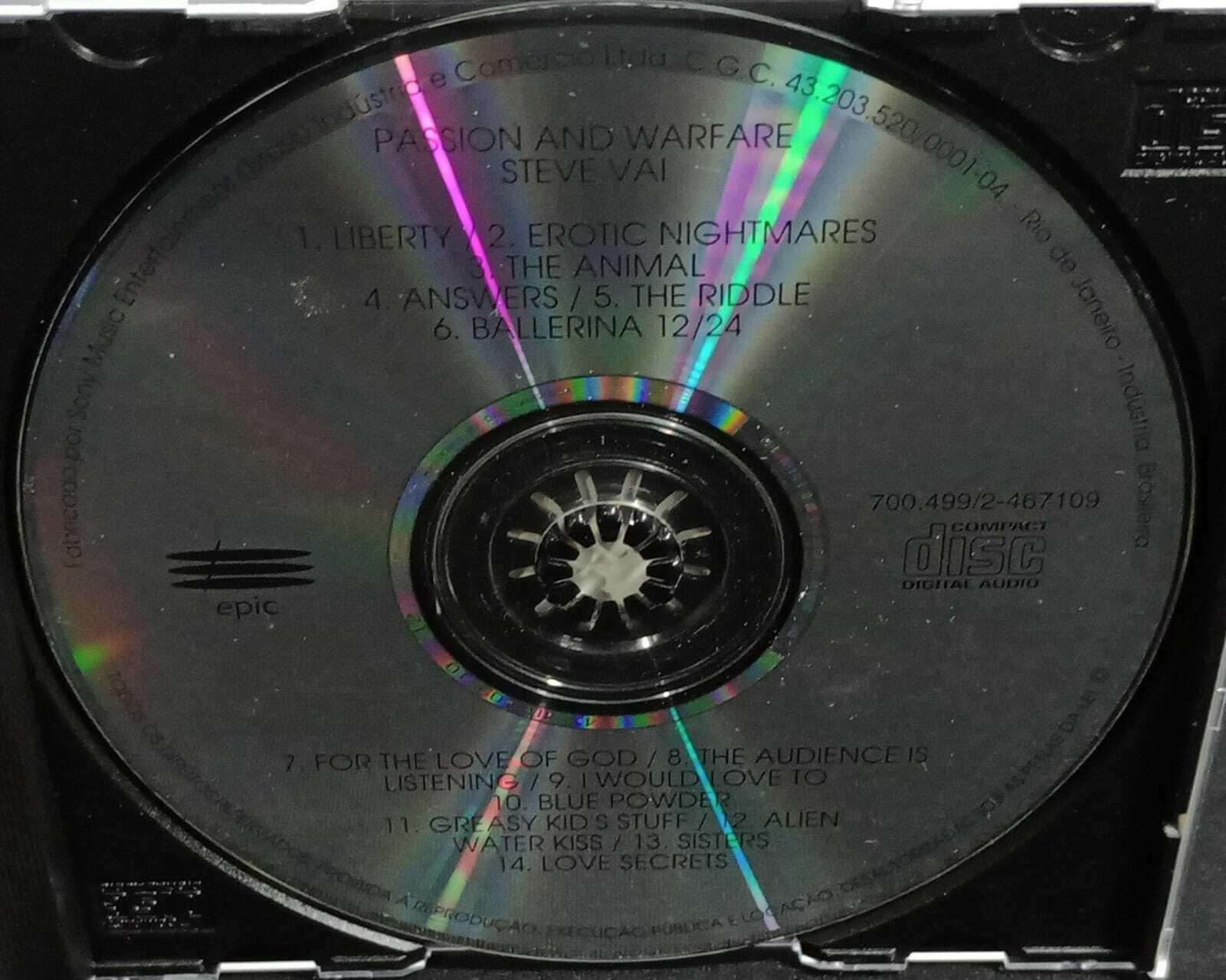 CD - Steve Vai - Passion and Warfare