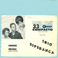 Vinil Compacto - Trio Esperança &#8206;- Dominique / Obrigado