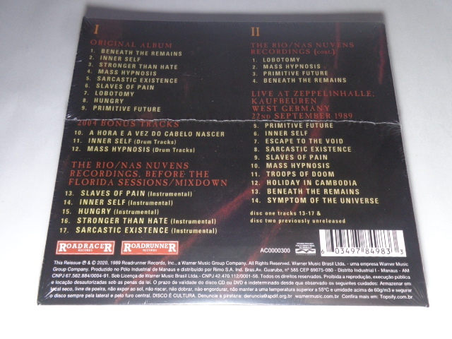 CD - Sepultura - Beneath the Remains (Duplo/Lacrado)