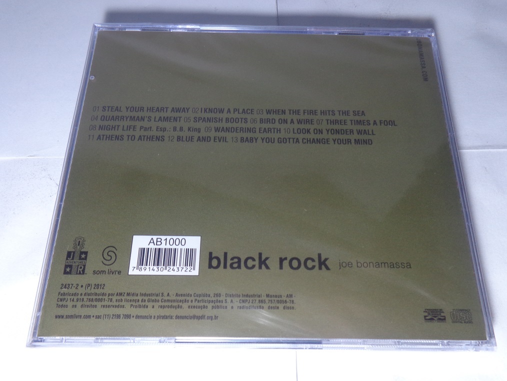 CD - Joe Bonamassa - Black Rock
