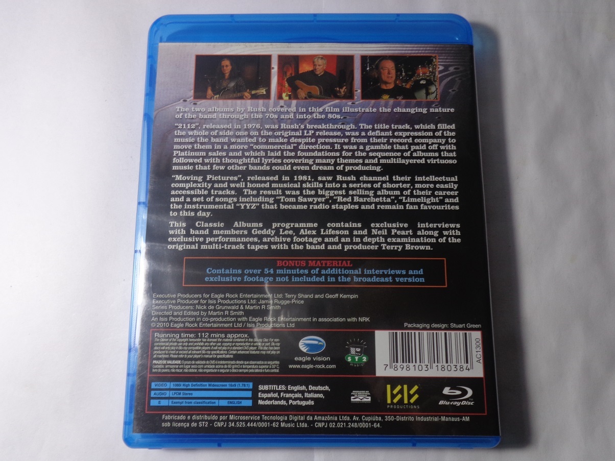Blu-Ray - Rush - Classic Albuns 2112/Moving Picture