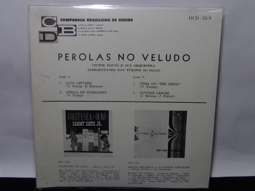 Vinil Compacto - Victor Young e sua Orquestra - Perolas no Veludo