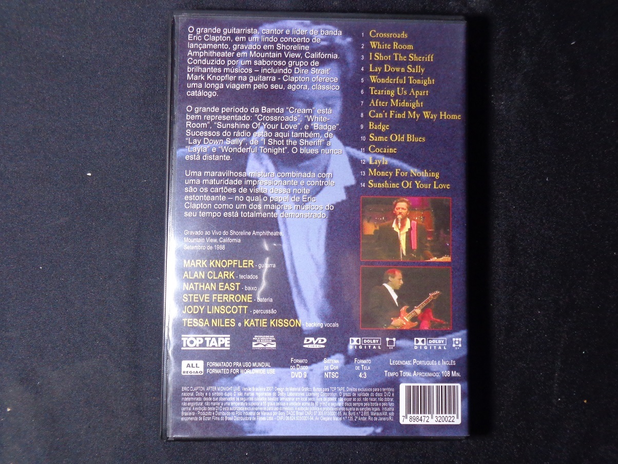 DVD - Eric Clapton - After Midnight Live