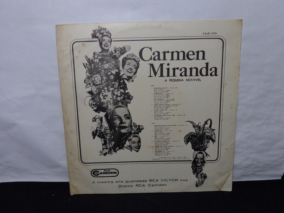 Vinil - Carmen Miranda - A Pequena Notável