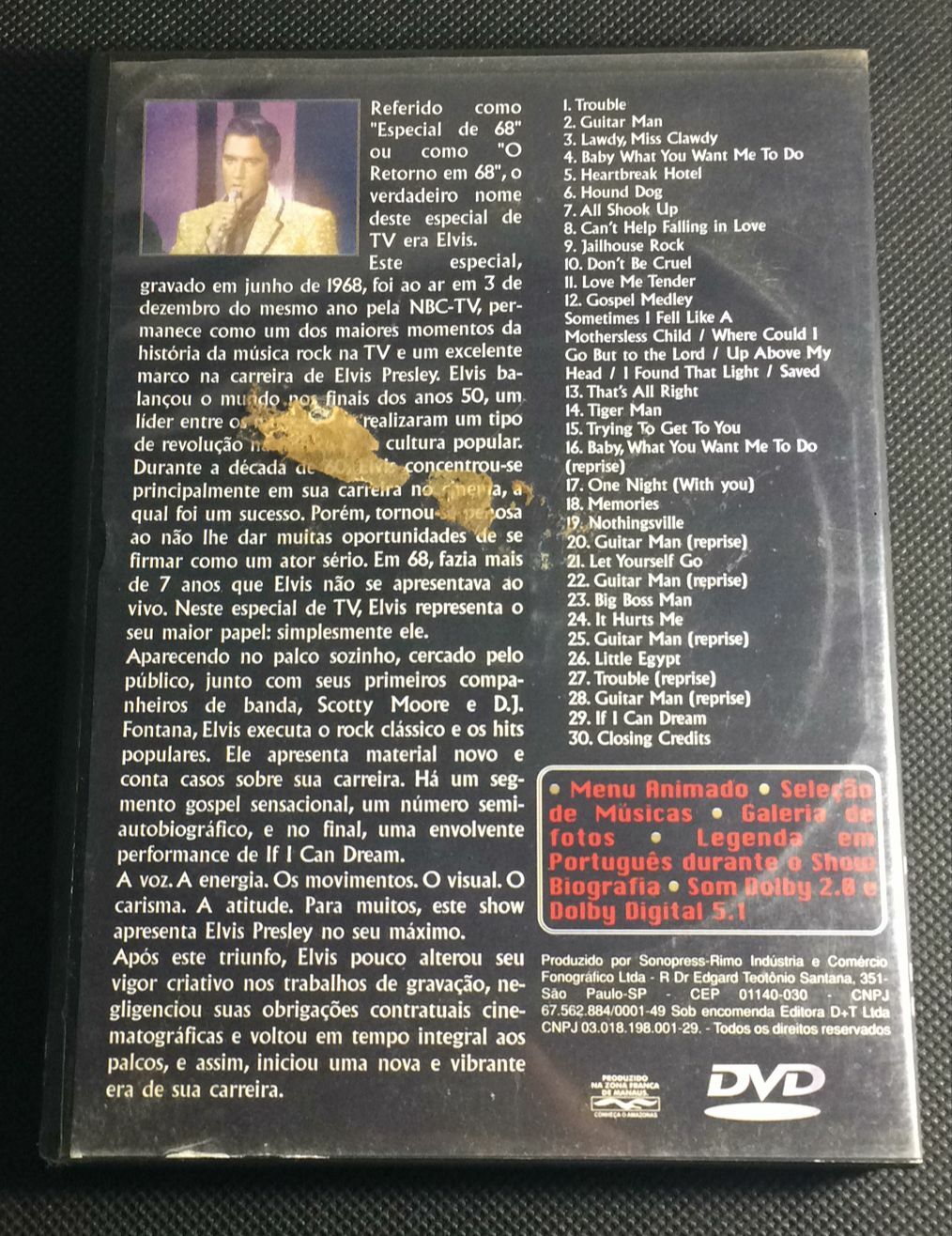 DVD - Elvis Presley - 68 Special