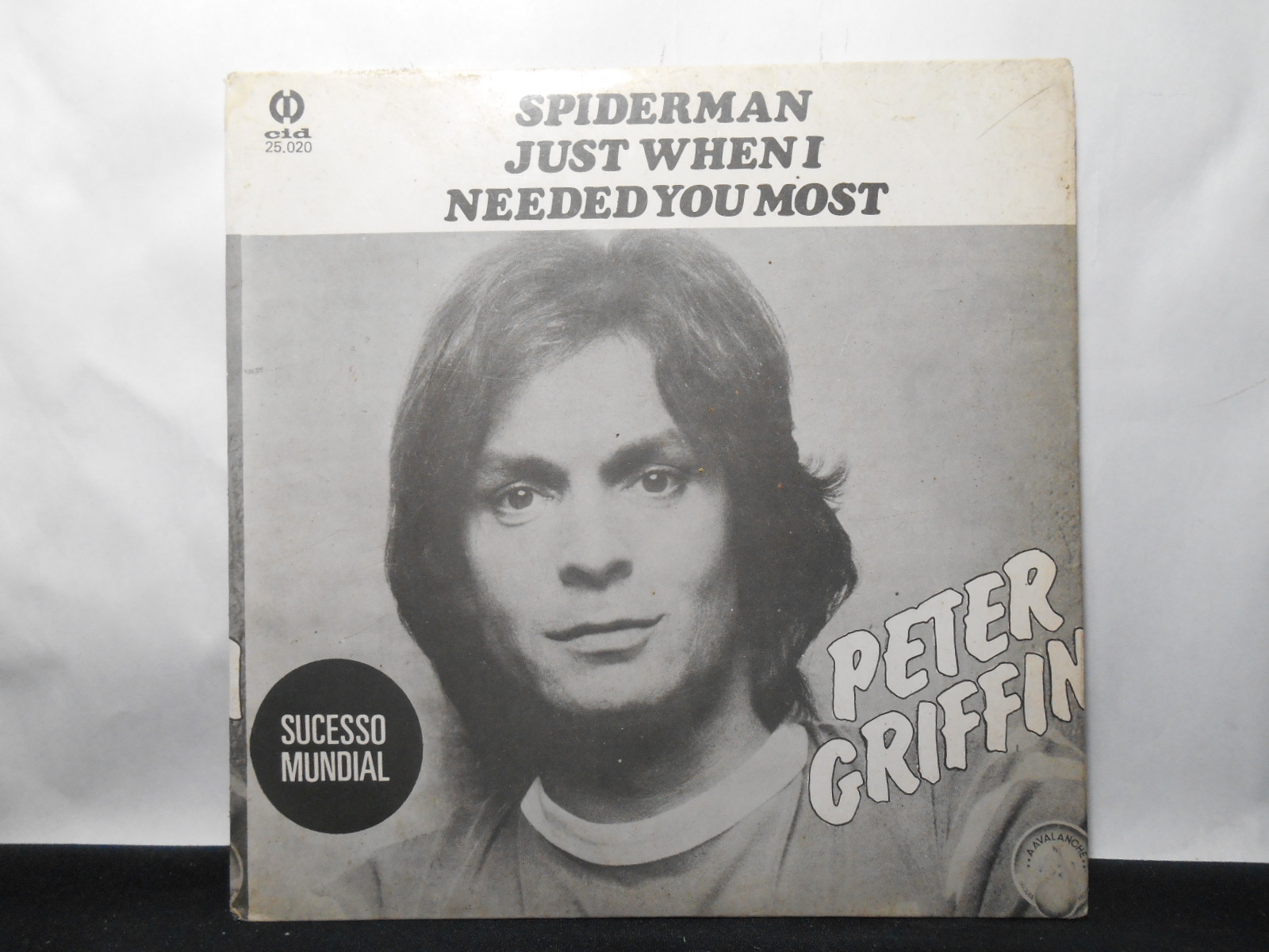 Vinil Compacto - Peter Griffin &#8206;- Just When I Needed You Most / Spiderman