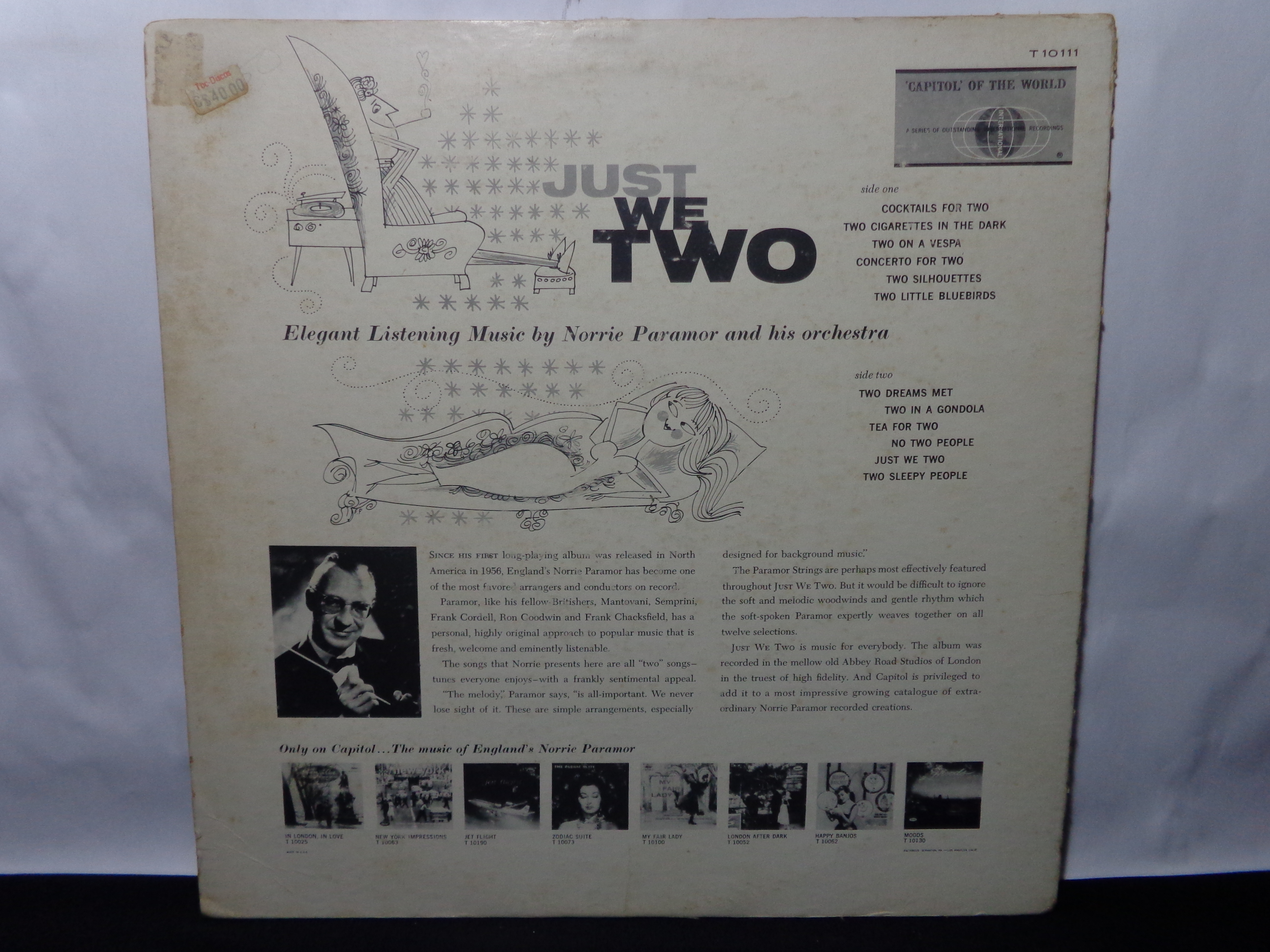 Vinil - Norrie Paramor and his Orchestra- Just We Two (USA)