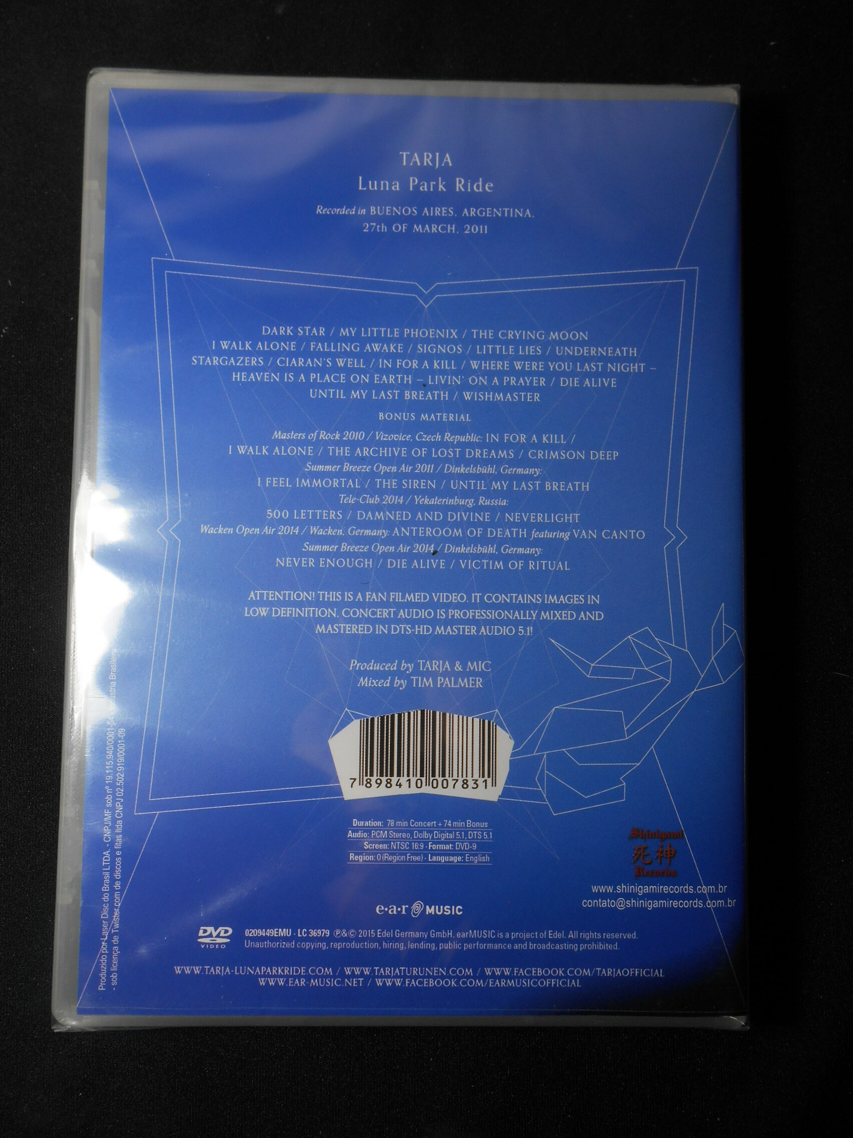 DVD - Tarja - Luna Park Ride