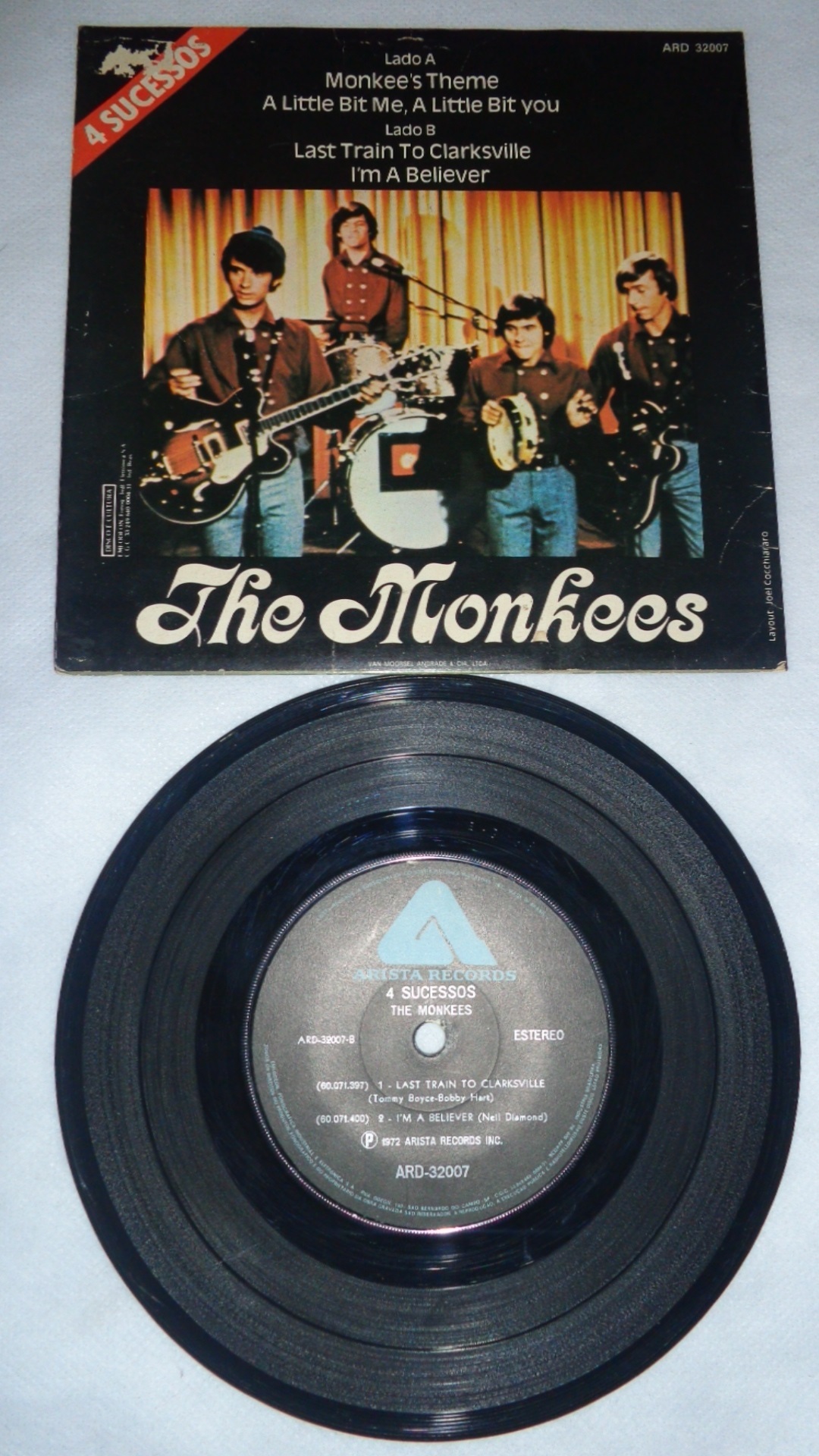 VINIL COMPACTO - Monkees the - 4 Sucessos