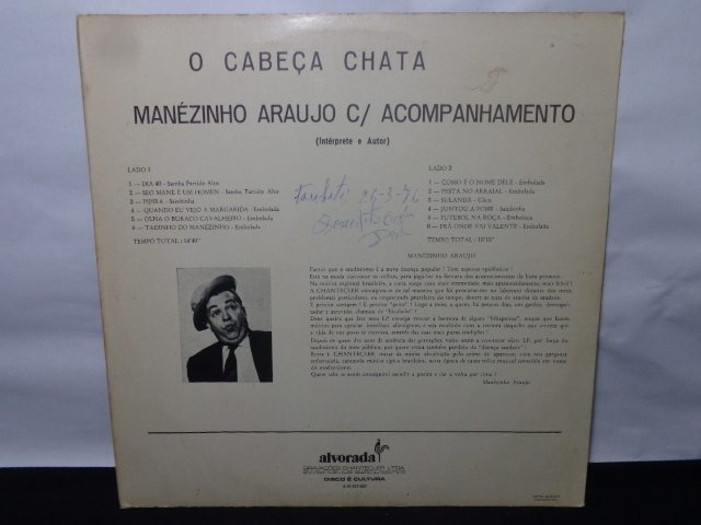 Vinil - Manézinho Araújo - O Cabeça Chata