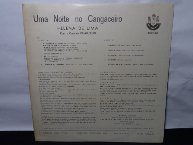 Vinil - Helena de Lima - Uma Noite no Cangaceiro