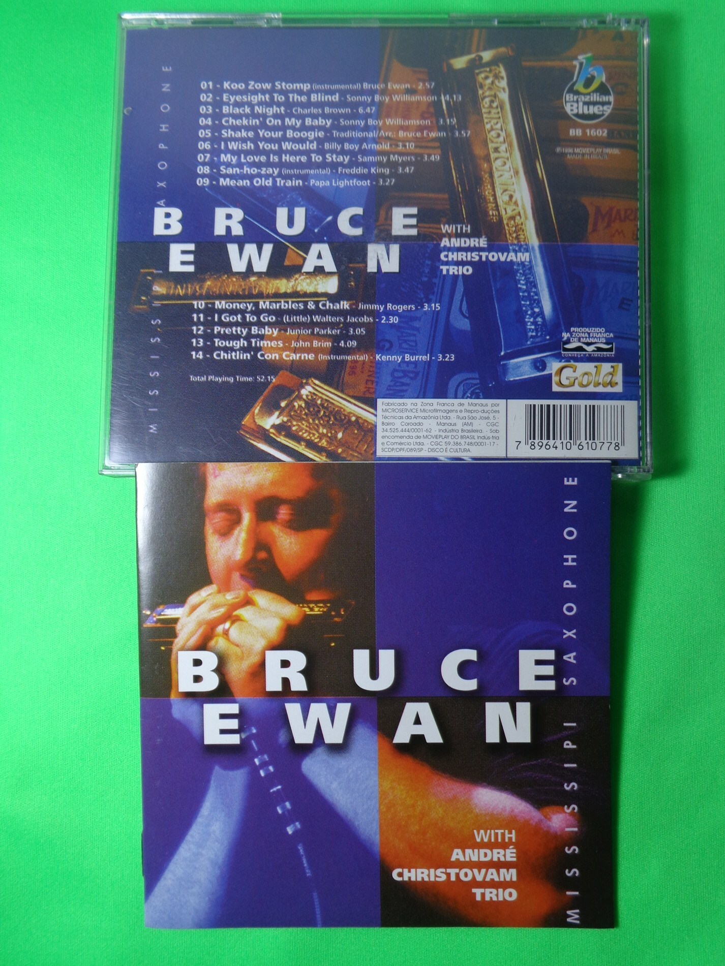 CD - Bruce Ewan with André Christovam Trio - Mississipi Saxophone