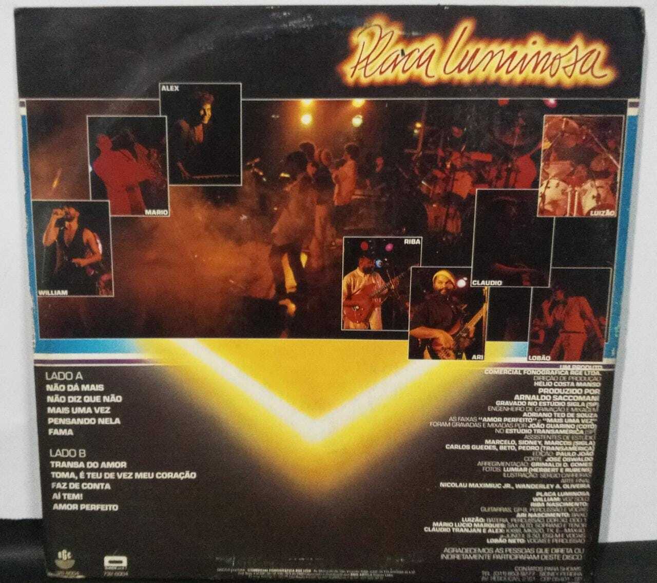 Vinil - Placa Luminosa - 1988
