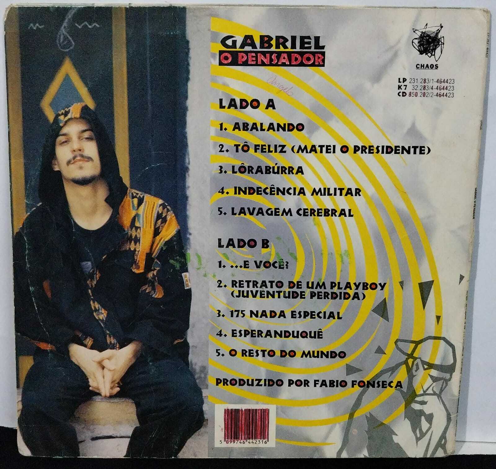 Vinil - Gabriel o Pensador - 1993