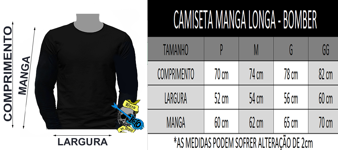 Camiseta Manga Longa - AC/DC - ml001