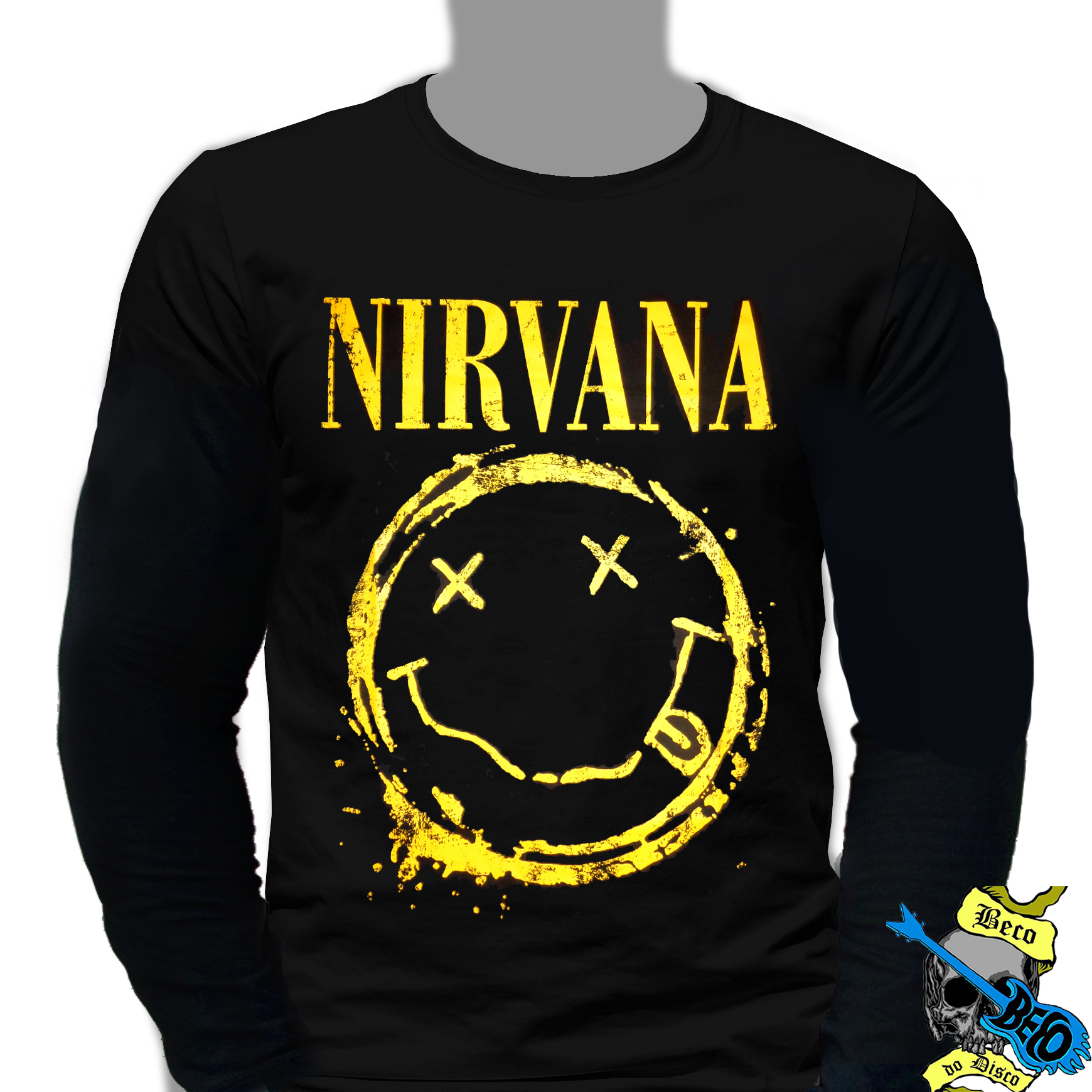 Camiseta Manga Longa - Nirvana - BNL162