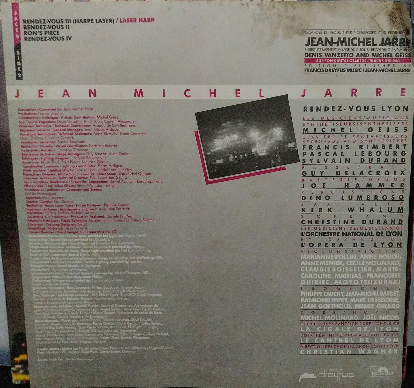 Vinil - Jean Michel Jarre - in Concert Houston Lyon