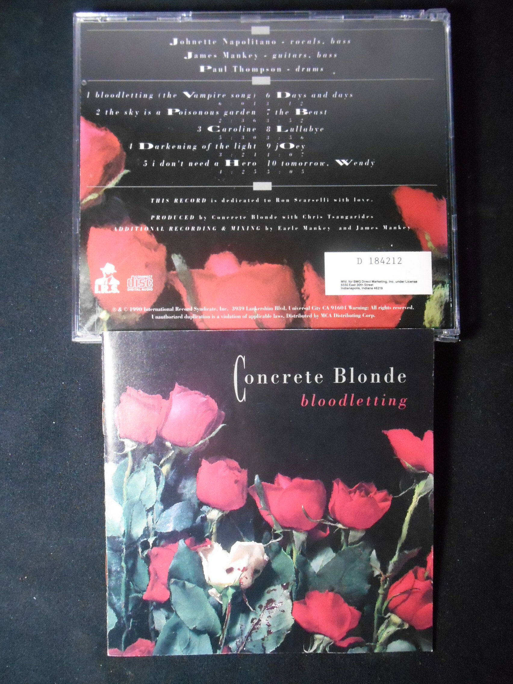 CD - Concrete Blonde - Bloodletting (USA)