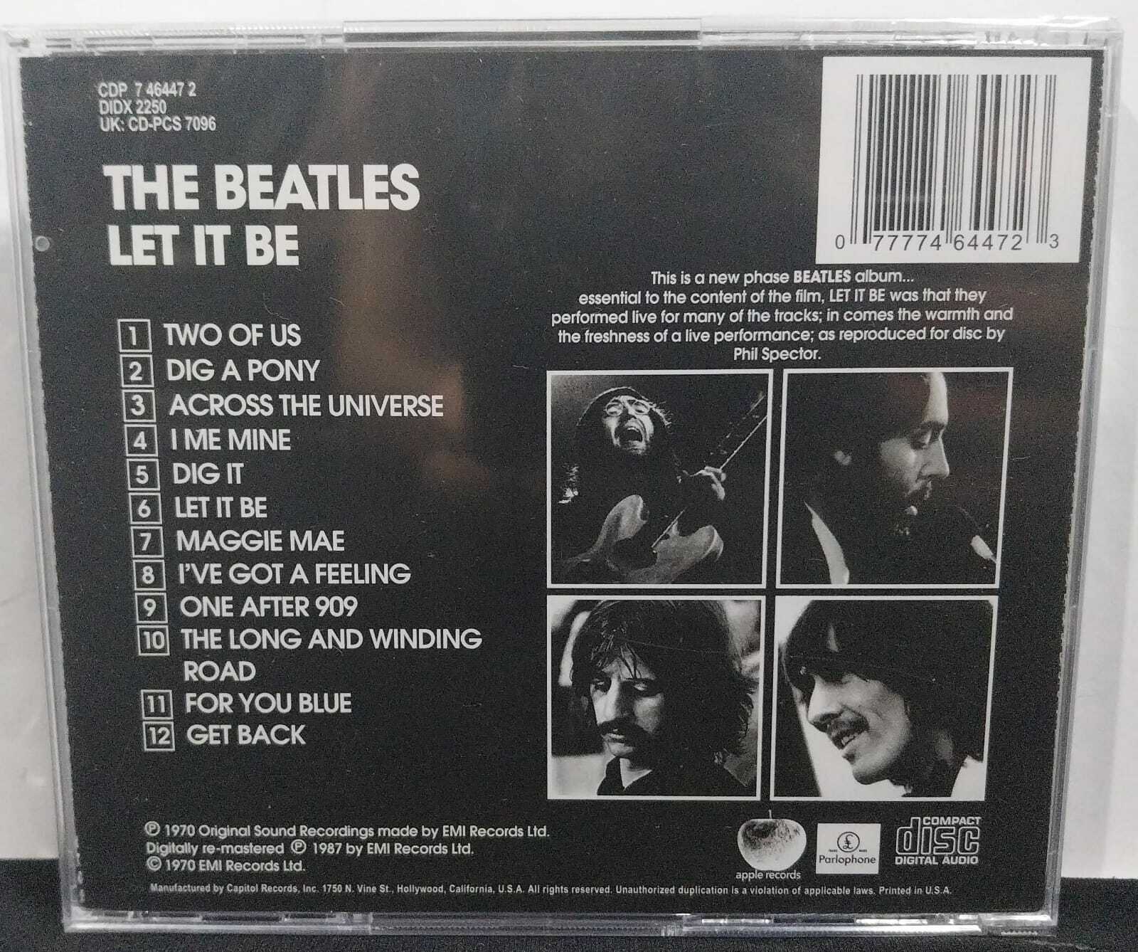 CD - Beatles the - Let it Be (USA/Lacrado)