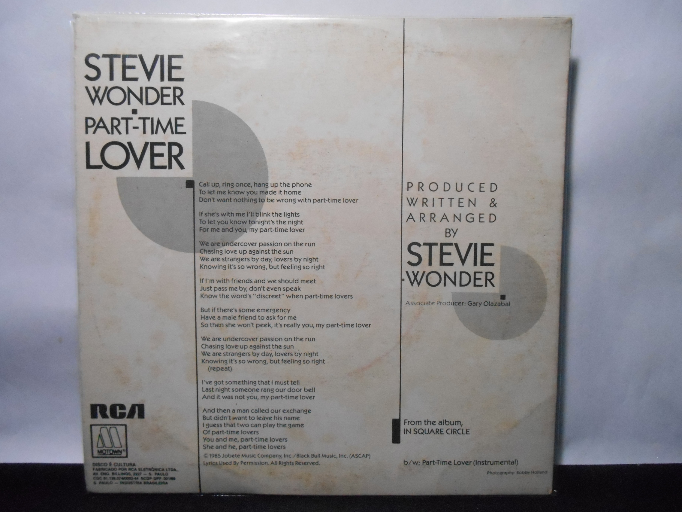 Vinil Compacto - Stevie Wonder - Part Time Lover