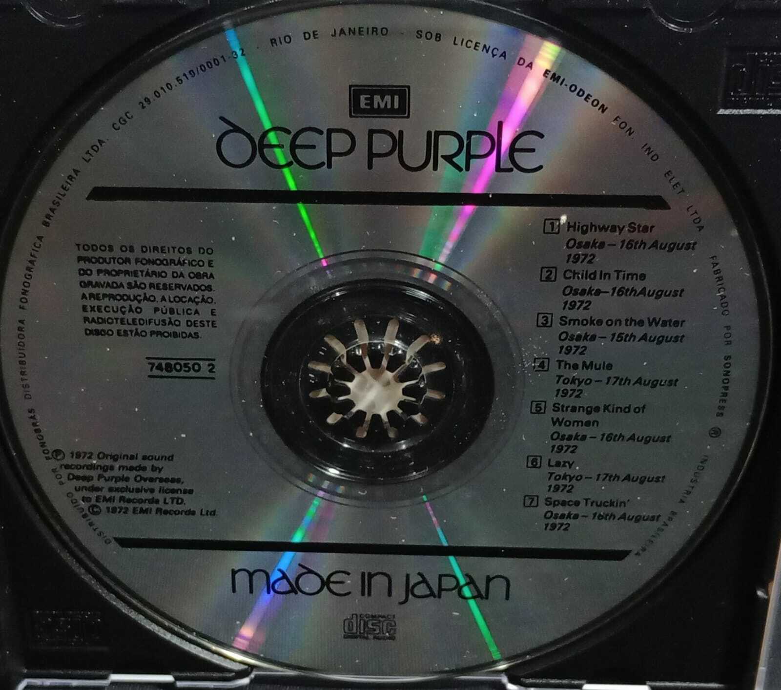CD - Deep Purple - Made in Japan