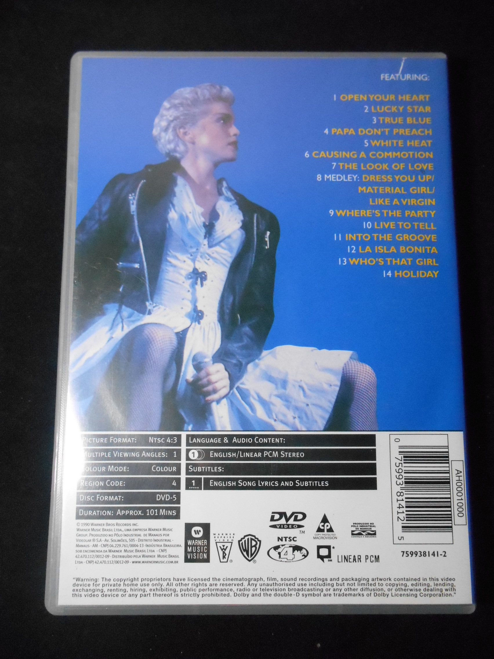 DVD - Madonna - Ciao Italia: Live From Italy