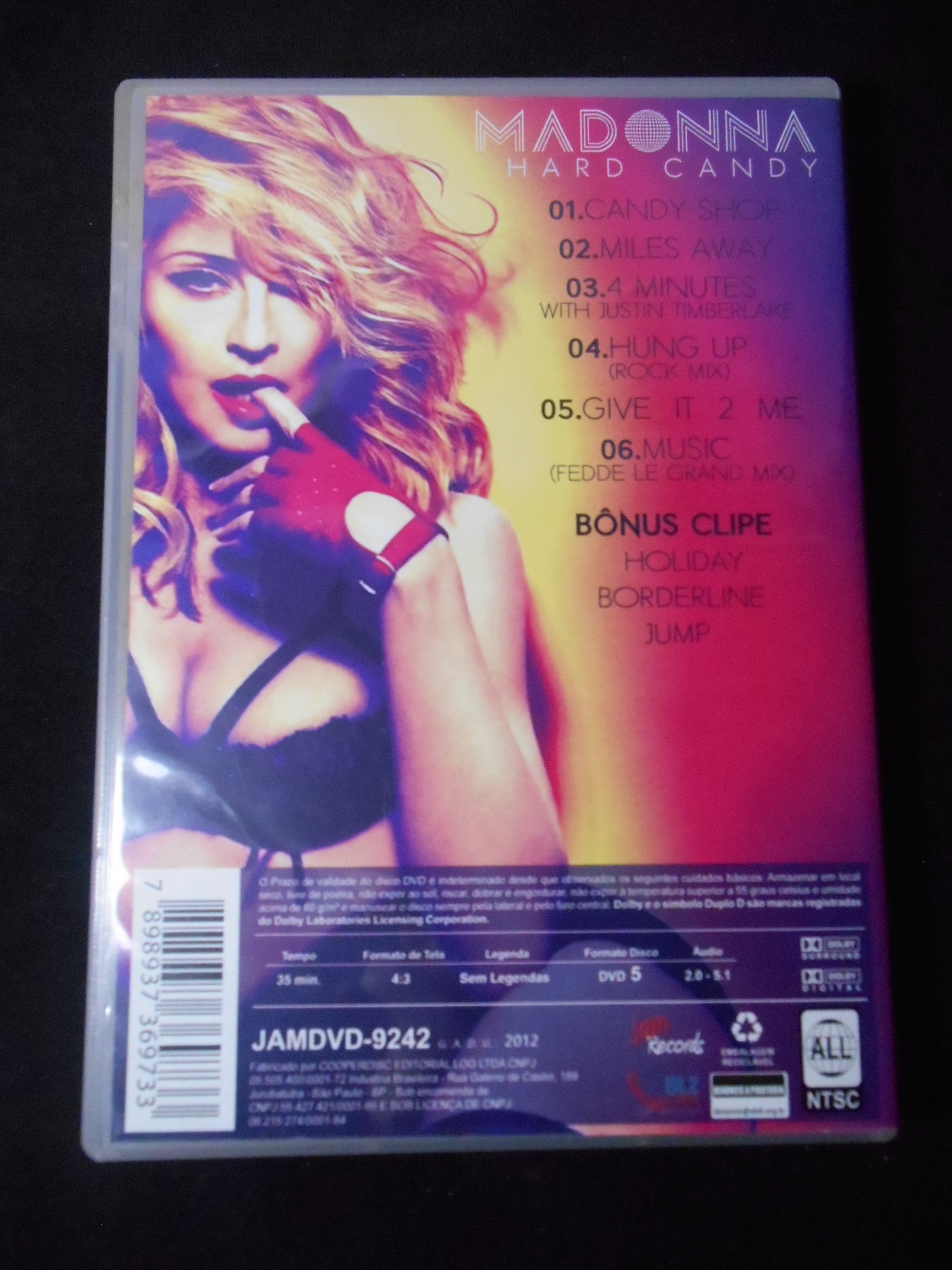 DVD - Madonna - Hard Candy Live From Roseland Ballroom 2008