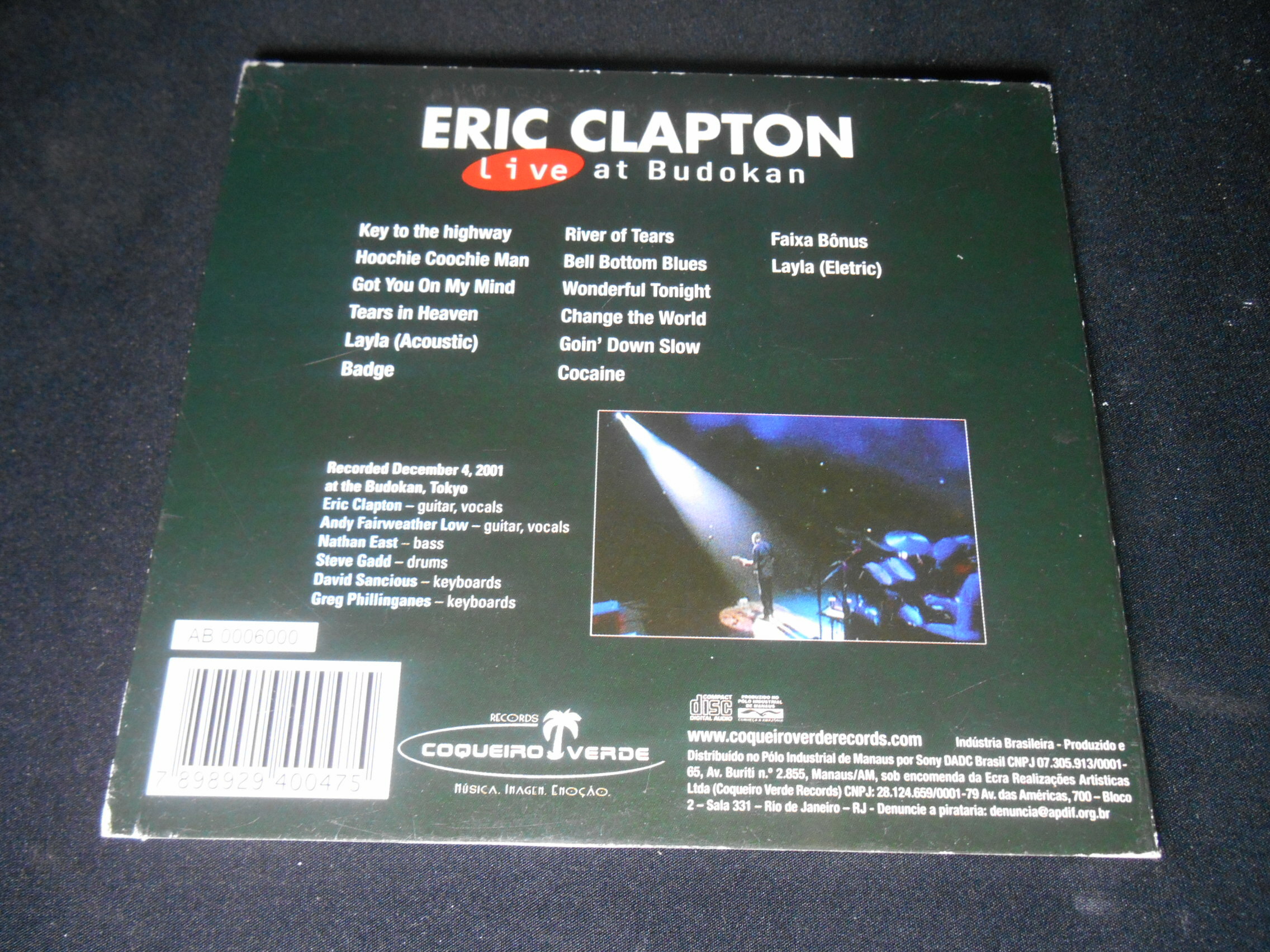 CD - Eric Clapton - Live At Budokan (Digipack)