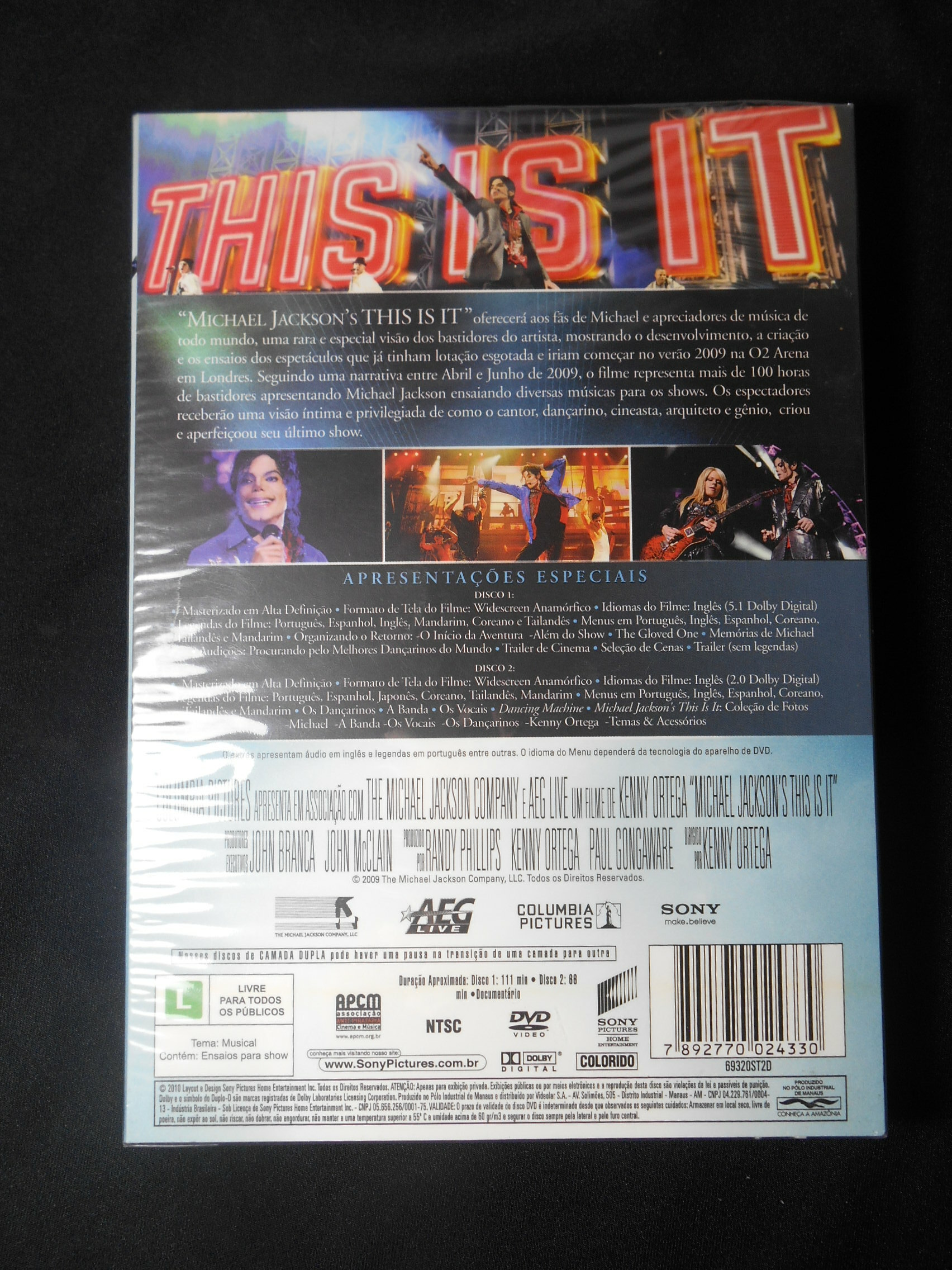 DVD - Michael Jackson - This is It (Duplo)
