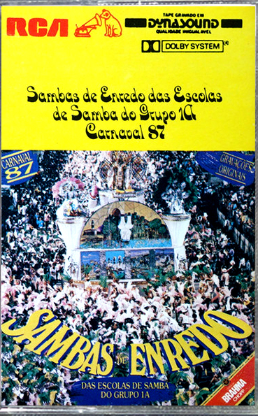 Fita K7 - Sambas De Enredo Das Escolas De Samba Do Grupo 1A - Carnaval 87