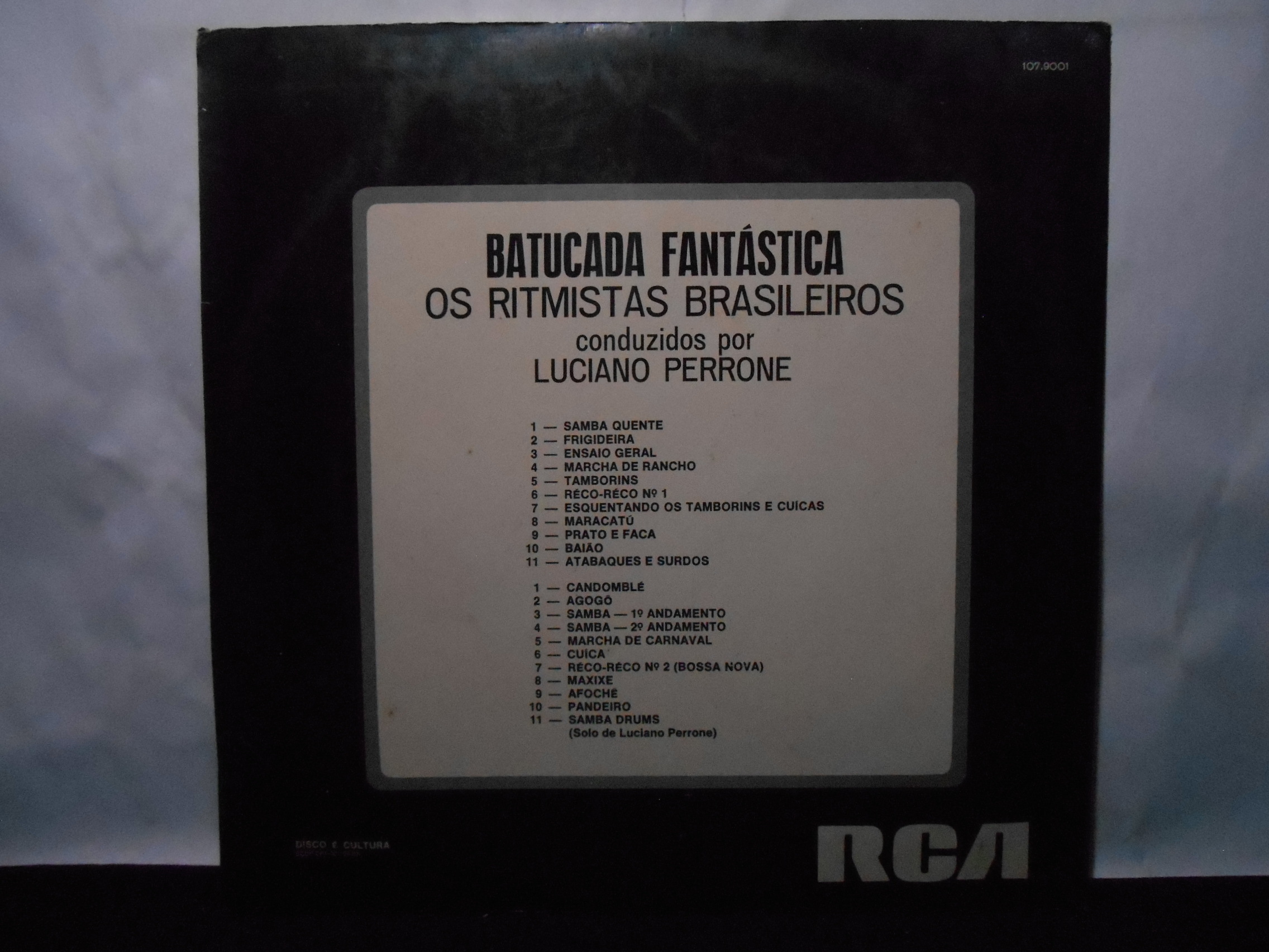 VINIL - Os Ritmistas Brasileiros Conduzidos Por Luciano Perrone - Batucada Fantástica