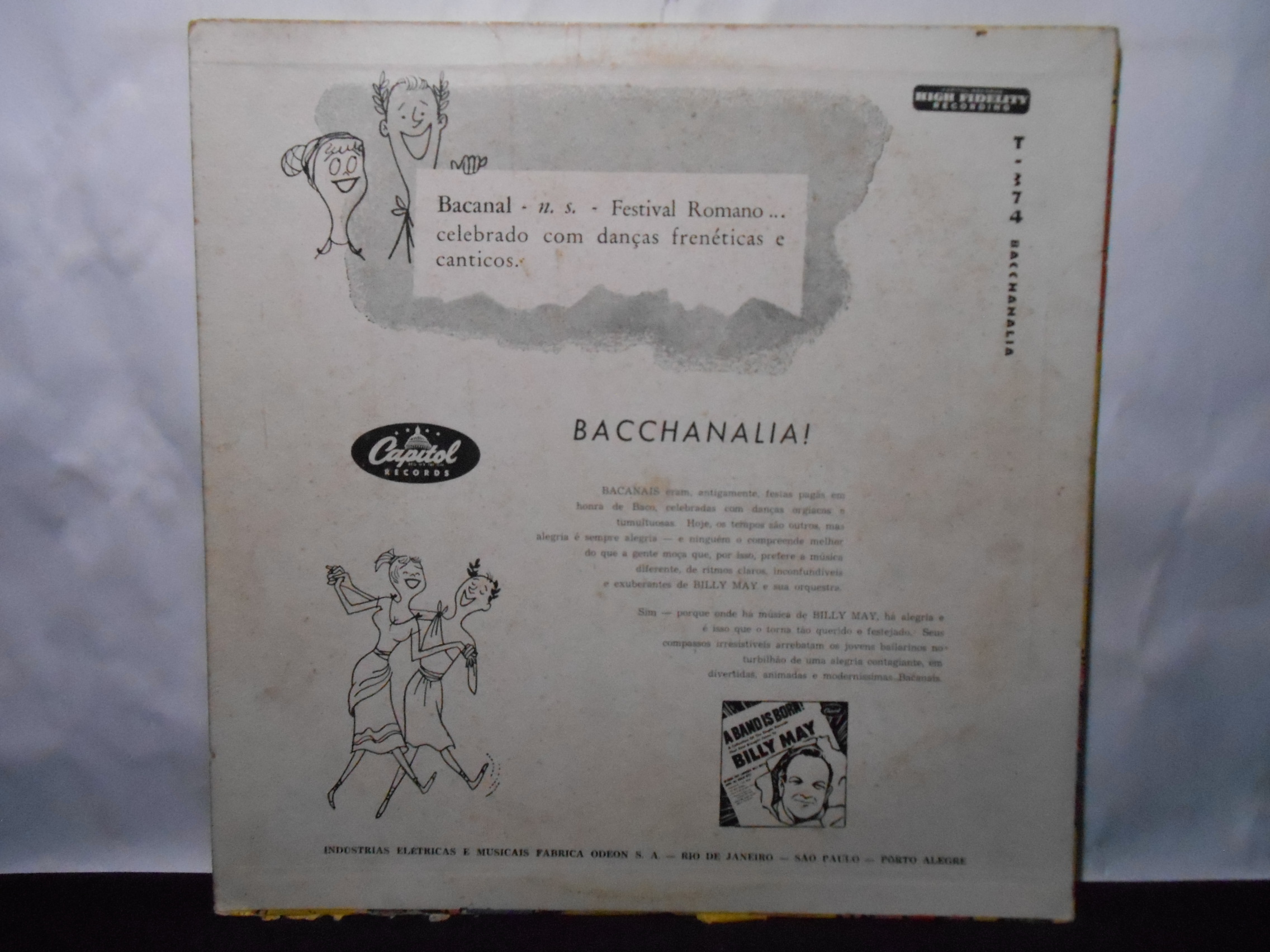 Vinil - Billy May e sua orquestra - Bacchanalia