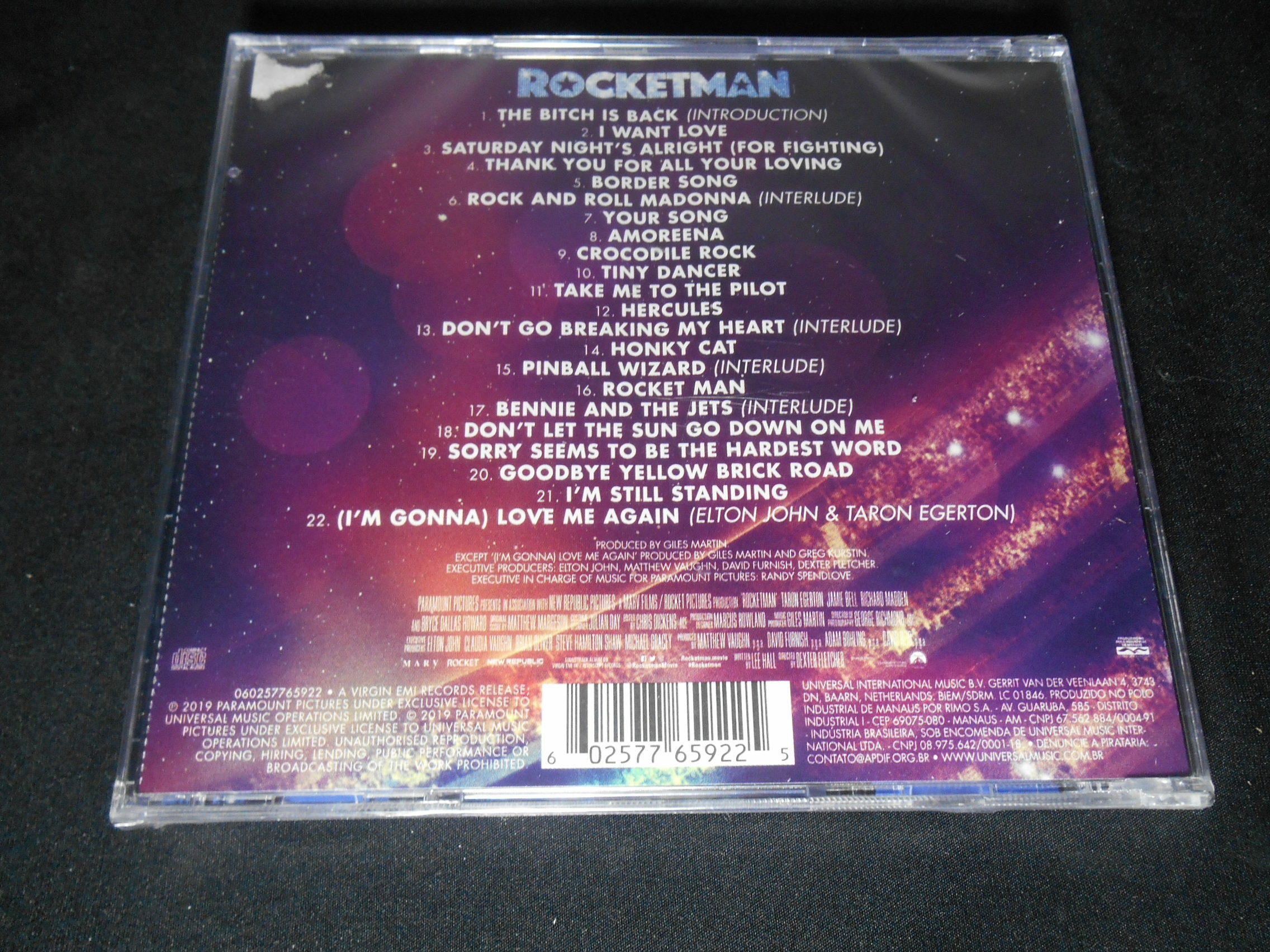 CD - Elton John - Rocketman Music from the Motion Picture (Lacrado)
