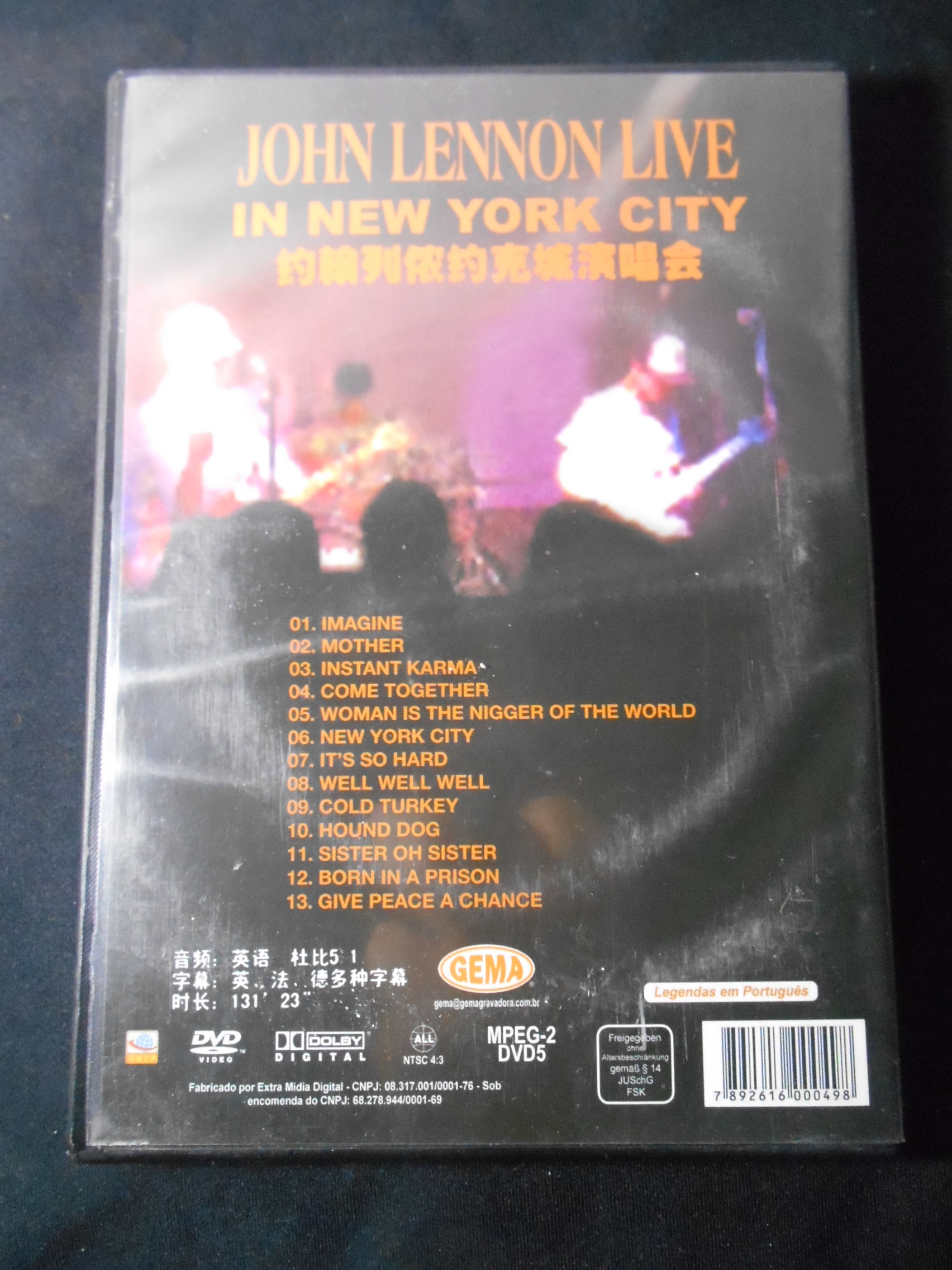DVD - John Lennon - Live in New York City