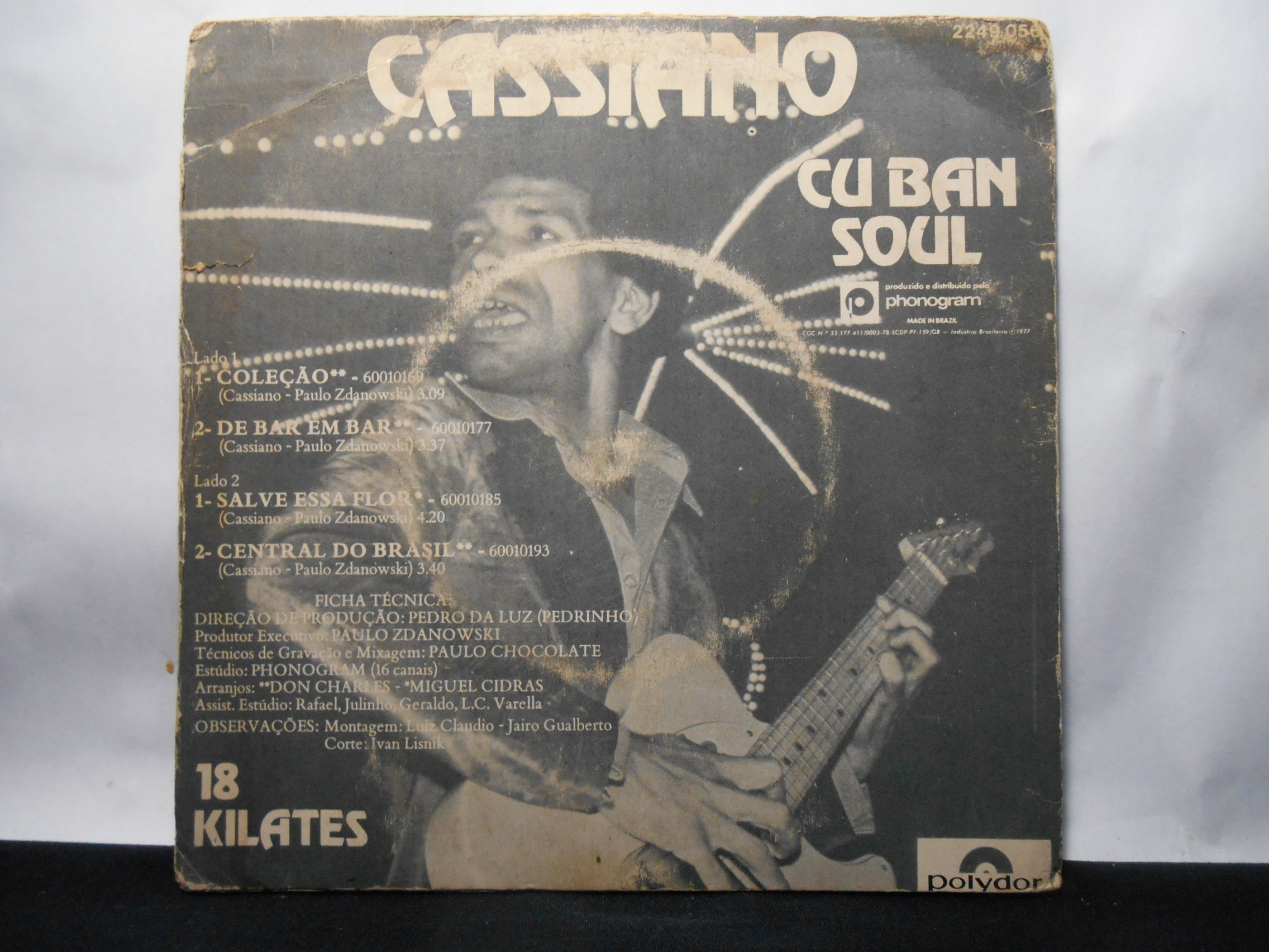 Vinil Compacto - Cassiano - Cuban Soul 18 Kilates