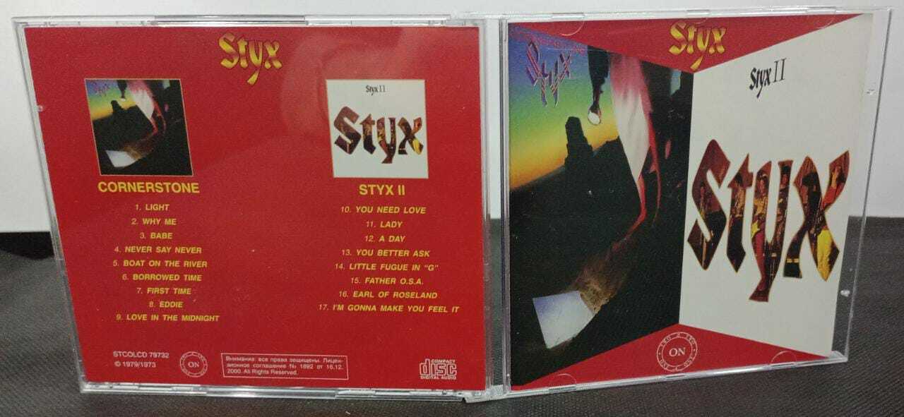 CD - Styx - Cornerstone / Styx II (russo)